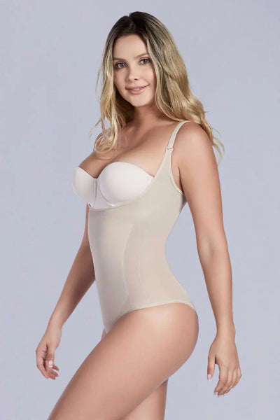 Open Bust Thermal Bodysuit Shaperlove