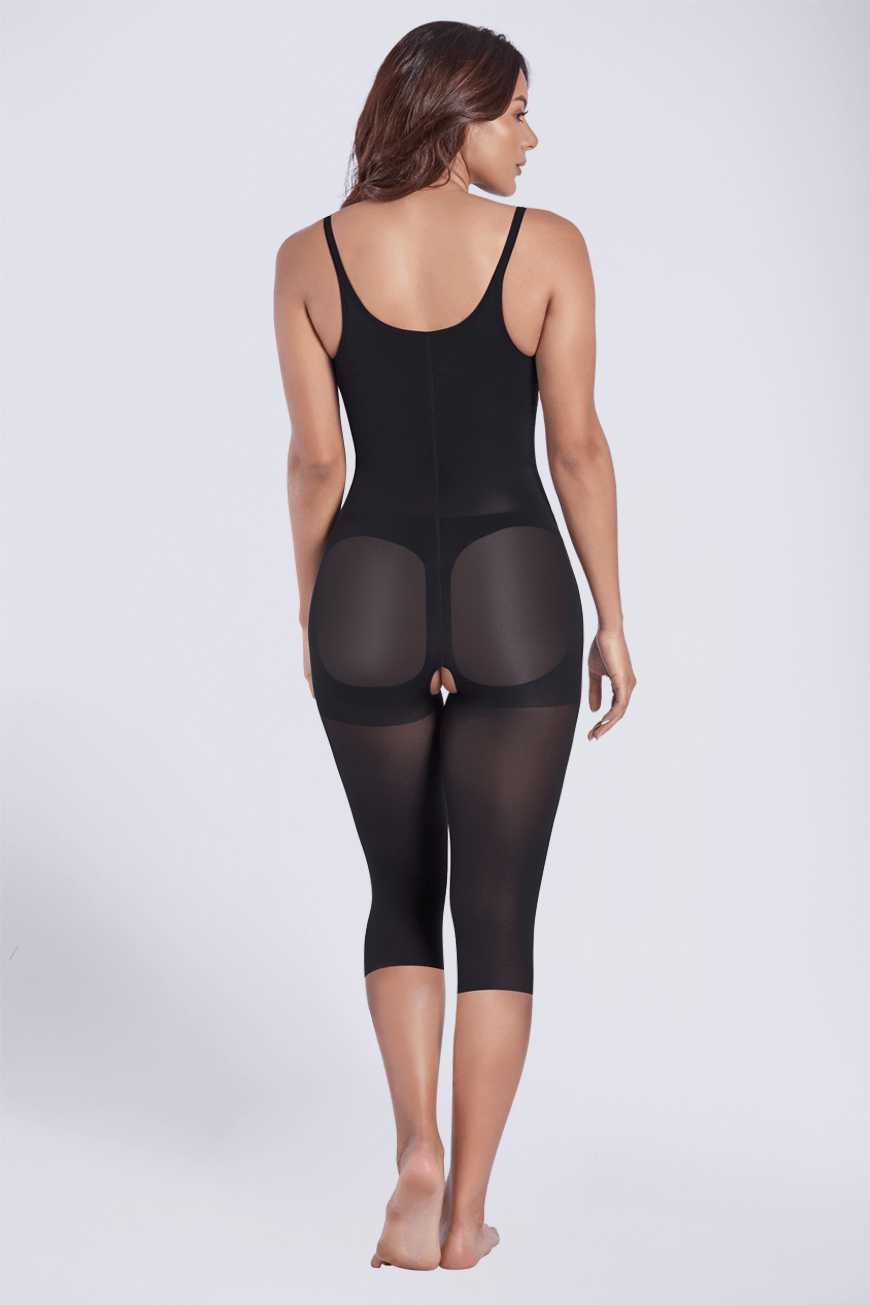 Thermal Open Bust Capri Body Shaper Shaperlove